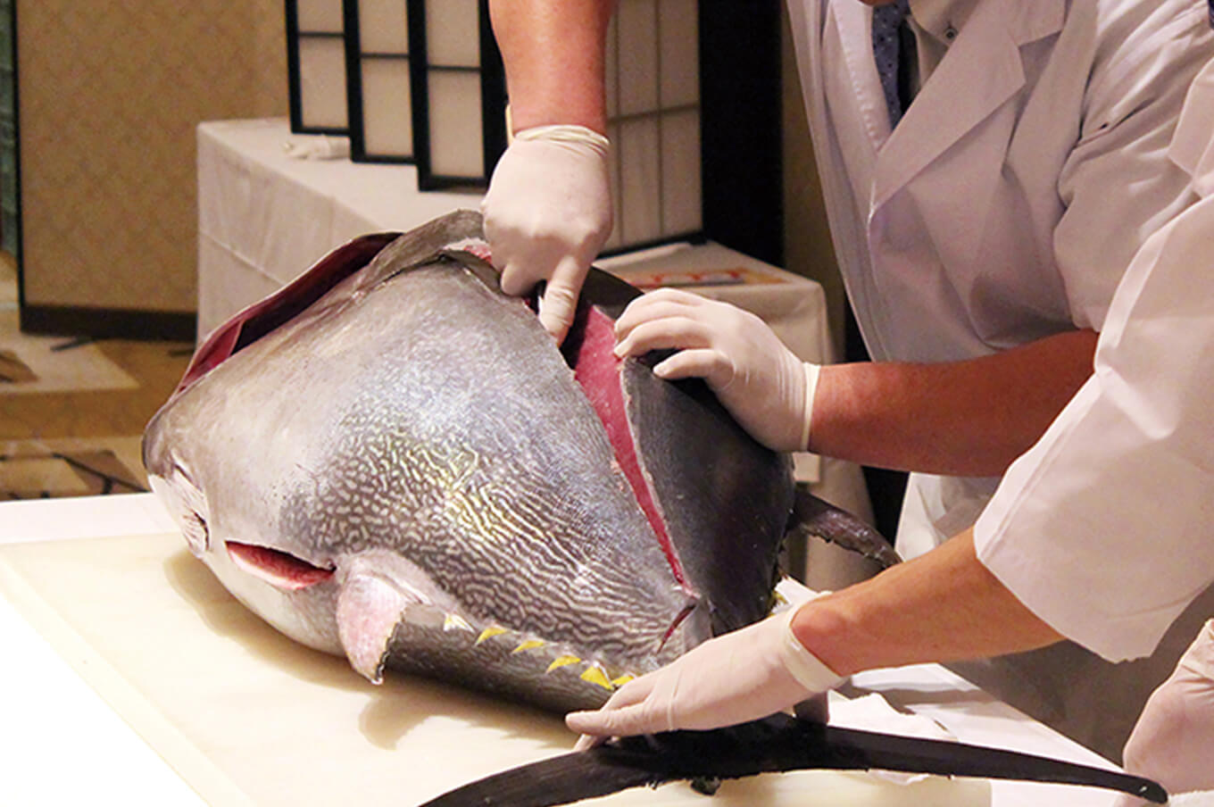 マグロ解体ショー
